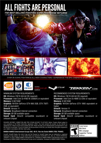 Tekken 7 - Fanart - Box - Back Image