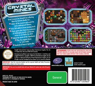 Crystal Mines - Box - Back Image