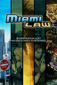 Miami Law - Screenshot - Game Title Image