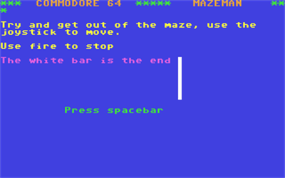 Mazeman (Elwood Computers) - Screenshot - Game Title Image