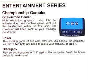 Draw Poker (Green Valley Publishing) - Box - Back Image