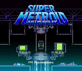 Super Metroid: Justin Bailey - Screenshot - Game Title Image