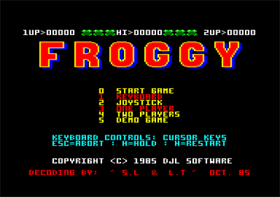 Froggy - Screenshot - Game Select Image