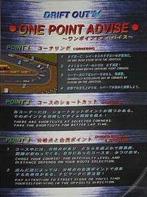 Drift Out '94: The Hard Order - Arcade - Controls Information Image