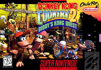 Donkey Kong Country 2: Diddy's Kong Quest - Box - Front - Reconstructed Image