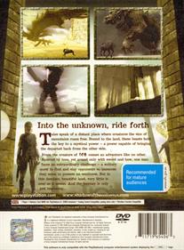 Shadow of the Colossus - Box - Back Image