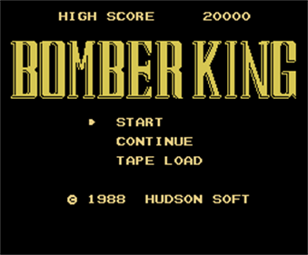 Bomber King - Screenshot - Game Title Image