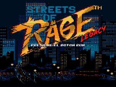 Streets of Rage: Legacy - Screenshot - Game Title Image