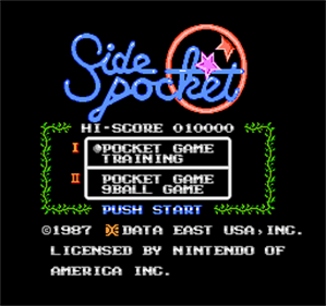 Side Pocket - Screenshot - Game Title Image