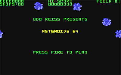Asteroids 64 - Screenshot - Game Title Image