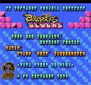 Blazing Blocks - Screenshot - Game Title Image