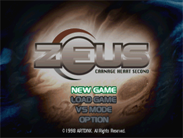 Zeus: Carnage Heart Second - Screenshot - Game Title Image