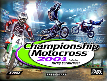 Championship Motocross 2001 featuring Ricky Carmichael - Screenshot - Game Title Image