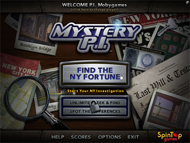 Mystery P.I.: The New York Fortune - Screenshot - Game Select Image