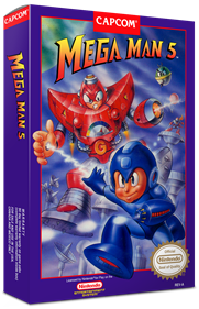 Mega Man 5 - Box - 3D Image