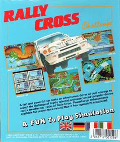 Rally Cross Challenge - Box - Back Image