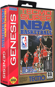 Tecmo Super NBA Basketball - Box - 3D Image