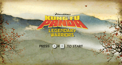 Kung Fu Panda: Legendary Warriors - Screenshot - Game Title Image