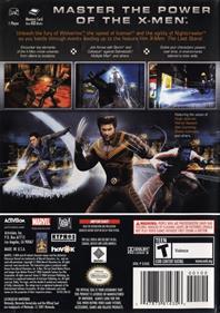 X-Men: The Official Game - Box - Back Image