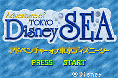 Adventure of Tokyo DisneySea - Screenshot - Game Title Image