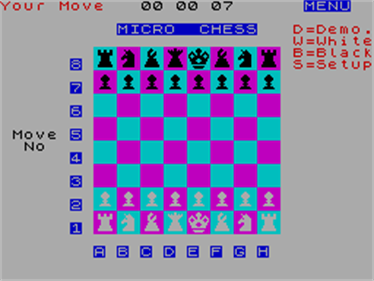 Spectrum Micro Chess - Screenshot - Game Title Image