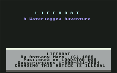 Lifeboat - Screenshot - Game Title Image