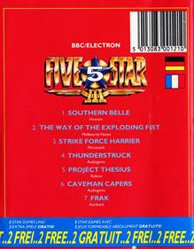 Five Star Games III - Box - Back Image