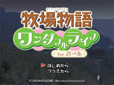 Harvest Moon: Another Wonderful Life - Screenshot - Game Title Image