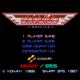 Gradius - Screenshot - Game Select Image