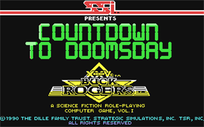 Buck Rogers: Countdown to Doomsday - Screenshot - Game Title Image