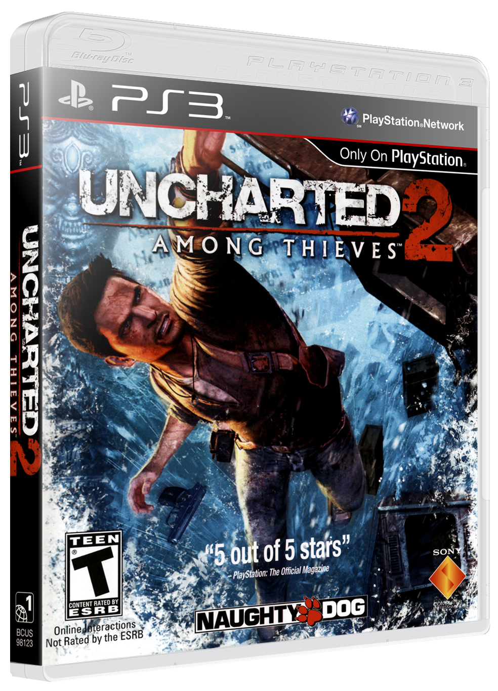 Uncharted 2: Among Thieves PlayStation 3 Box Art Cover by mark_inou