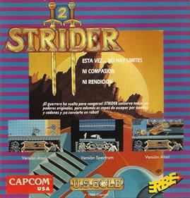 Strider II  - Box - Back Image