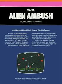 Alien Ambush - Box - Back Image