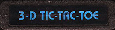 3-D Tic-Tac-Toe - Cart - Back Image