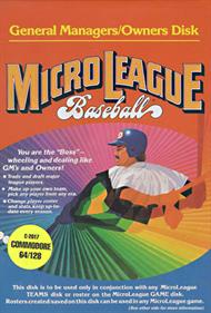 MicroLeague Baseball: General Managers Owners Disk