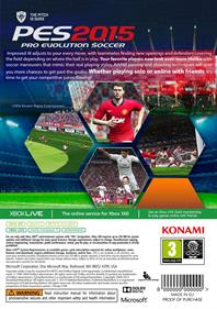 PES 2015: Pro Evolution Soccer - Box - Back Image