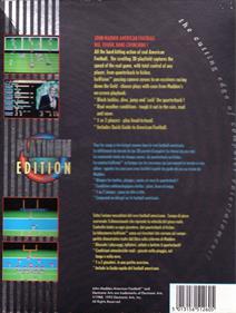 John Madden Football - Box - Back Image