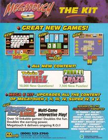 Megatouch 6 - Advertisement Flyer - Back Image