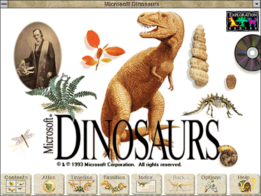 Microsoft Dinosaurs - Screenshot - Game Title Image