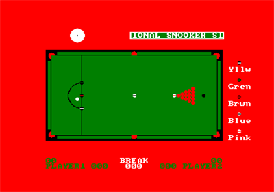 Tournament Snooker - Screenshot - Gameplay Image