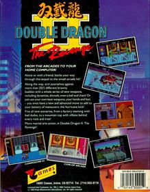 Double Dragon II: The Revenge - Box - Back Image
