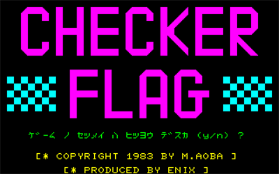 Checker Flag - Screenshot - Game Title Image
