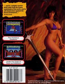 Barbarian: The Ultimate Warrior - Box - Back Image