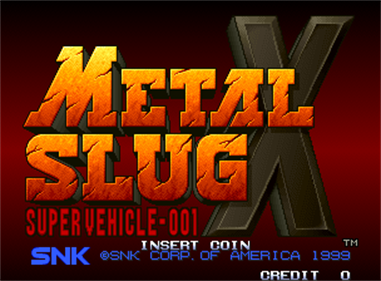 Metal Slug X - Screenshot - Game Title Image