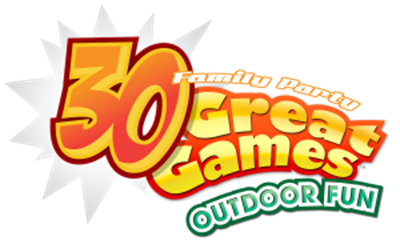 Family Party: 30 Great Games: Outdoor Fun - Clear Logo Image