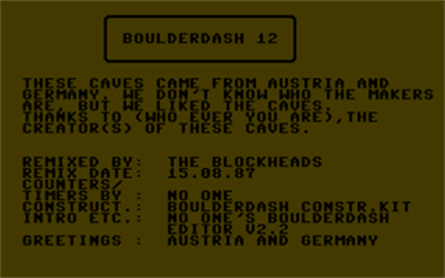 Boulder Dash XII (Blockheads) - Screenshot - Game Title Image