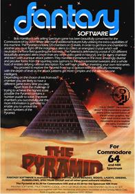 The Pyramid (Fantasy Software) - Advertisement Flyer - Front Image