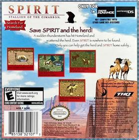 Spirit: Stallion of the Cimarron - Box - Back Image