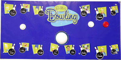 The Simpsons Bowling - Arcade - Control Panel Image