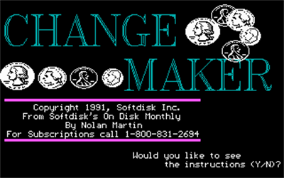 Change Maker - Screenshot - Game Title Image